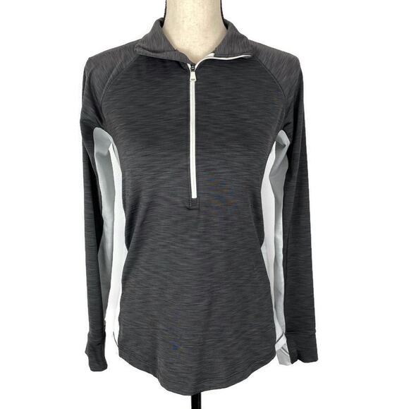 Under Armour Coldgear Pullover Top 1/2 Zip Long Sleeve Womens Sz Med Thumbholes - Picture 5 of 10